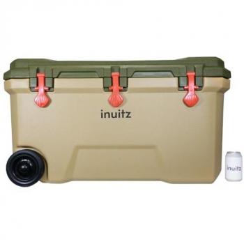 Nevera Portátil con Ruedas INUITZ 145 Litros Aislante Poliuretano, Mantiene Frío hasta 72 Horas, Ideal para Camping y Playa