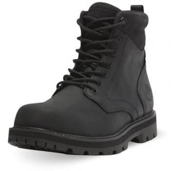Botines Timberland Britton Road Mid Impermeables de Piel para Hombre en Negro, Talla 44