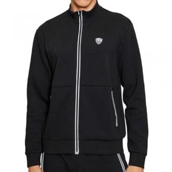 Sudadera EA7 Premium Shield Full Zip Negra Pura - S