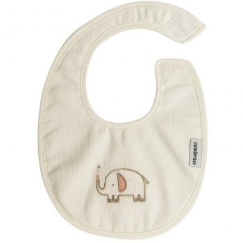 Cambrass Dumbo - Babero redondo con velcro, color beige / rosa