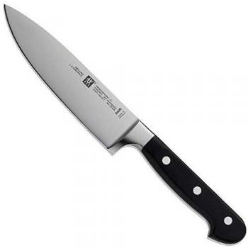 ZWILLING Cuchillo de cocina, Longitud de la hoja: 16 cm, Hoja ancha, Mango especial de acero inoxidable/plástico, Profesional S