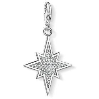 Thomas Sabo Women's 925 Sterling Silver Charm Glitter Star Club Pendant 1540-051-14