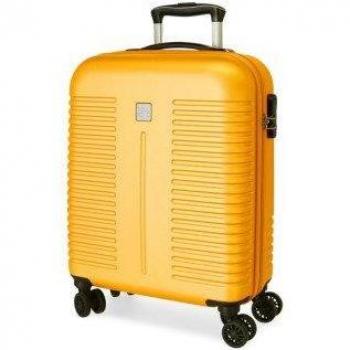 Maleta de cabina India Rígida 55 cm ocre