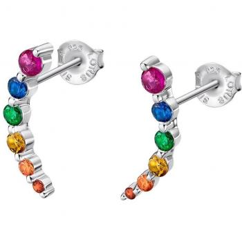 Pendientes Lotus Silver LP3389-4/3 It Girl Ear Party Rainbow de Plata con Circonitas para Mujer