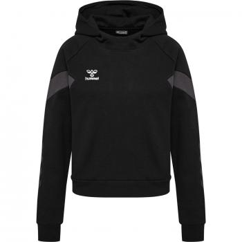 Hummel Sudadera con Capucha Travel para Mujer, Color Negro, Talla L