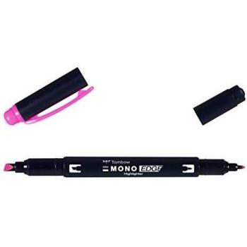 Rotulador Fluorescente MONO Edge Doble Punta Tombow Rosa