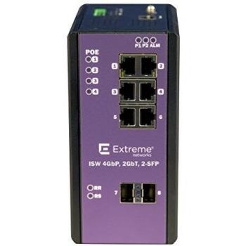 Extreme Networks ISW 4GBP2GBT2-SFP 4P POE+ GB 2-PORT GB W/2