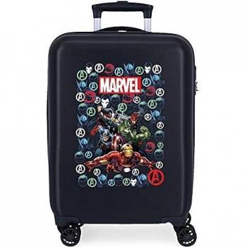 Maleta de Cabina Rígida Avengers Team Marvel Los Vengadores, 34L Azul Marino