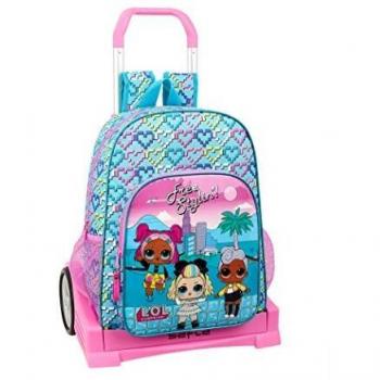 Lol Surprise Hearts Mochila con Carro Ruedas Evolution, Trolley