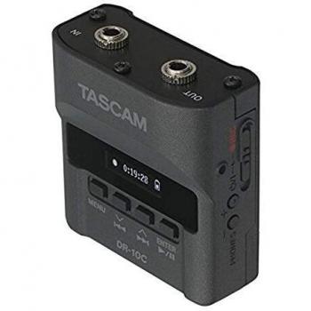 Grabador portátil Tascam DR-10CS para micrófonos lavalier Sennheiser con PCM y tarjeta SD, color negro
