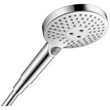 Hansgrohe 26530400 Raindance Select S 120 ducha de mano, 3 tipos de chorro, blanco/cromo