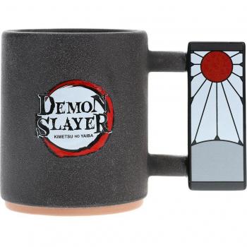 Taza Demon Slayer Tanjiro Asa y Logo Demonio Multicolor de Cerámica Universal 1 Pieza