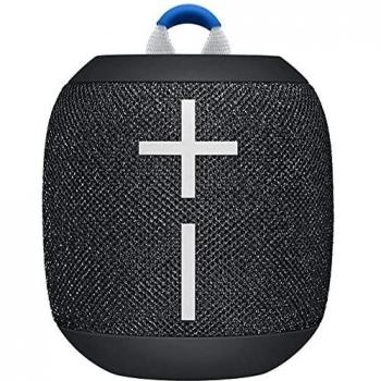 Ultimate Ears Wonderboom 2 Altavoz Inalámbrico, Graves Profundos, Sonido Envolvente de 360°, Impermeable, Conexión de 2 Altavoces para Sonido Potente, Batería de 13 h - Negro