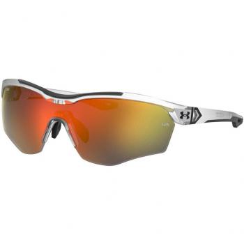 Under Armour UA Yard Pro/F Unisex Full-Rim Sunglasses with Monolens, Gray Frame