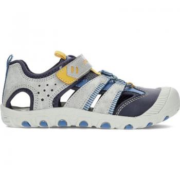 Sandalias de niña PABLOSKY deportivas con cierre adherente, sandalia cangrejera playera para niño, sandalias de niño PABLOSKY SANDALIAS LEATHER 976850 GREY