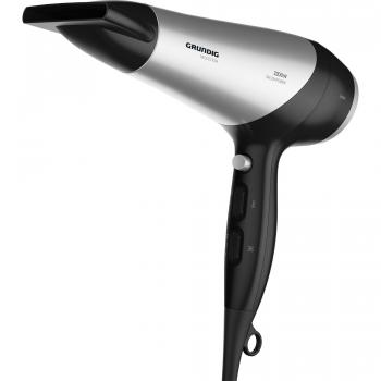 Secador de Pelo Grundig HD 6080 B, 2200 W, Función Iónica, 3 Niveles de Temperatura, 2 Flujos de Aire, Nivel Frío, Recubrimiento Cerámico, Cable