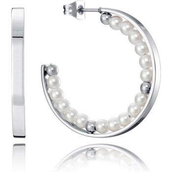 Pendientes Viceroy Kiss 75113E01000 de acero con perlas sintéticas en el interior para mujer