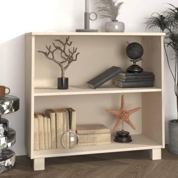 Aparador Hamar de madera maciza de pino 85x35x80 cm, mueble de almacenaje para salón, buffet, armario auxiliar y armario de almacenamiento en color marrón miel