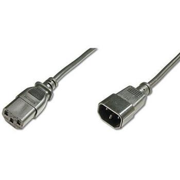 DIGITUS Alargador para Cable de conexión a la Red - 1,8 m - C14 a C13 - Macho/Hembra - H05VV-F3G - 0,75 mm²