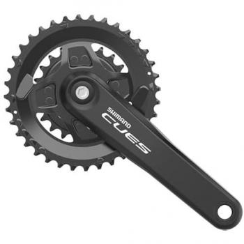 Bielas Shimano CUES U4000-2 con Platos 22/36T, Longitud 175mm, Compatible con 9/10/11 Velocidades