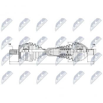 Árbol de transmisión NTY NPW-VV-047 - Alta calidad y durabilidad