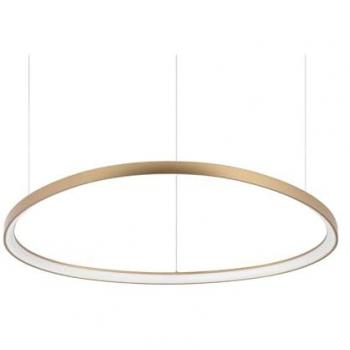 Lámpara de suspensión LED integrada GEMINI SP D105 en latón, 3000K