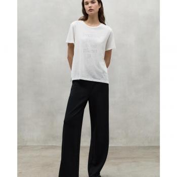 Camiseta Lovisa blanco ECOALF - Camiseta de mujer ecológica con diseño frontal de la marca Ecoalf