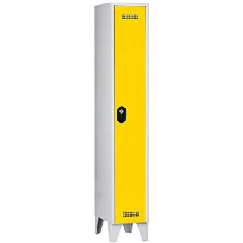 Taquilla Köln 1 sección gris claro / amarillo zinc 300 mm