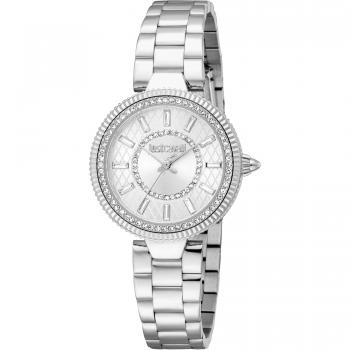 Just Cavalli Glam Chic Silver Gray Women's Stainless Steel Analog Watch
