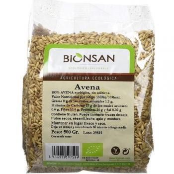 Avena en Grano Ecológica Bio 500g Bionsan - Proteína Alta, Energética, Sin Aditivos