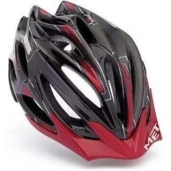 MET Veleno Sim - Casco, tamaño 54 - 57 cm, color schwarz - dunkelrot