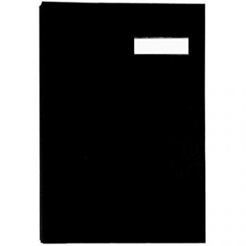 Carpeta para firmas Pagna A4, 20 compartimentos, color negro, con encuadernación de lino