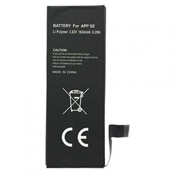 Batería de Repuesto para Apple iPhone SE, 1624mAh, 6.2Wh, Compatible con Modelos 616-00106 y 616-00107