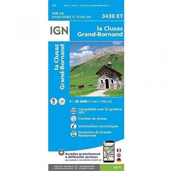 Mapa Turístico 1:25,000 La Clusaz - Grand-Bornand
