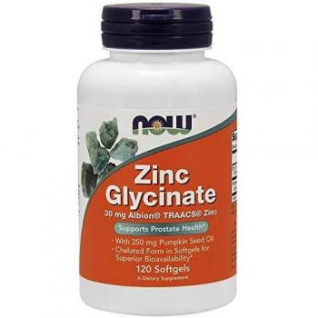 Now Foods, Zinc Glycinate, 120 Softgels