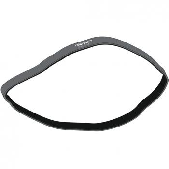 Avento Bandas Elásticas de Resistencia Medium Gris Oscuro, Fuerza Media, 7.5-20 kg, Talla Única, Adultos Unisex