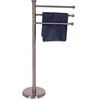 MSV TOALLERO DE Acero Inoxidable con 3 Ramas, Cromado, 89x22x33 cm
