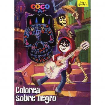 Coco. Colorea sobre negro: Libro para colorear con ceras - Disney