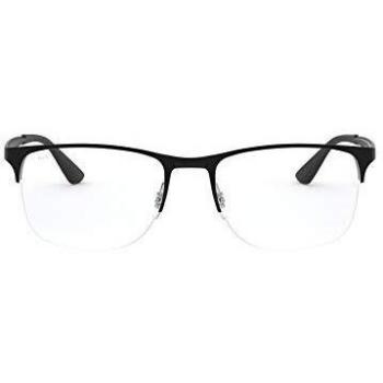 Ray-Ban 0Rx6362 Monturas de gafas, Silver/Top Shiny Black, 55 para Hombre