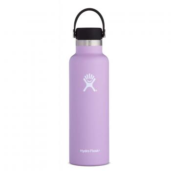 HYDRO FLASK Botella de Agua Deportiva de Doble Pared aislada al vacío de Acero Inoxidable a Prueba de Fugas, Boca estándar con Tapa Flexible sin BPA, 21 oz