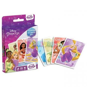 Baraja Infantil Disney Princesas 4 en 1 Fournier 10027510
