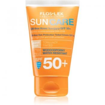 Crema Solar Tinte Libre de Aceite para el Rostro FLOSLEK SPF 50+ 50ml - Reduce la Visibilidad de Imperfecciones en la Piel - Para un Tono de Piel Uniforme - Para Todas