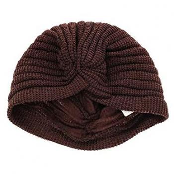 Gorro Plegable de Lana Marrón Araban