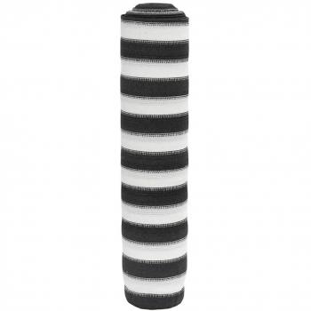 Red de privacidad HDPE antracita y blanco 1,5x25 m 75 g/m²