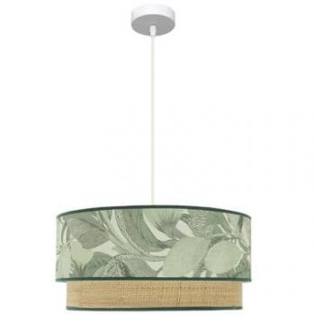 Lámpara de Techo Colgante Congo 50 cm 3xE27 Blanco/Verde Natural