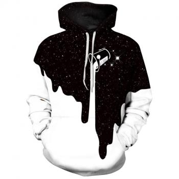 Sudaderas con Capucha Hombre 3D Impresión Pullover Sudaderas De Tendencia Hoodie Sweatshirt de Mangas Largas Bolsillos Unisex
