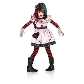Muñeca de Trapo Infantil Kimokawaii, Disfraz Muñeca Trapo Maléfica para 3-4 años, Disfraz de Muñeca de Trapo Siniestra para Niña, Kimokawaii Dis