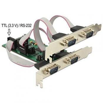 Tarjeta PCI Express Delock 62922 - 3 x RS-232 + 1 x TTL 3,3 V con alimentación
