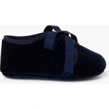 Zapato inglés de bebés de terciopelo con lazo de faya