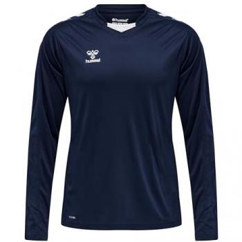 Camiseta de manga larga Hummel Core XK Poly, color marino, talla pequeña para hombres